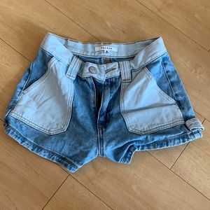 Pacsun two-toned jean shorts